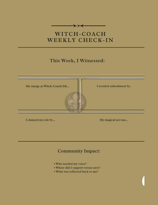 The Witch-Coach Archetypal Journal: Shadow, Self & Sovereignty